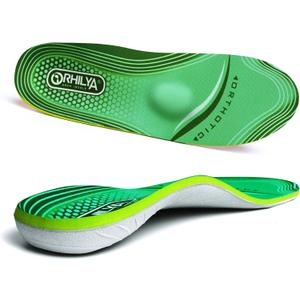 220lbs+ High Arch Support Insert Plantar Fasciitis Relief Metatarsal Pain Orthotic Insole for Men & Women Standing All Day, Flat Feet Heel Comfort Work Boot Shoe Inserts,305MM Size 12 (Yunshan Green)