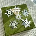 Frozen Snowflake Cake Toppers,Acrylic Gold Winter Frozen Theme Cake Pick for Snowflake Happy Birthday Theme Christmas Kids Birthday Theme Party Supplies