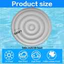 4.5 FT Inflatable Hot Tub Cover,Energy Saving Lid for Round Hot Tub,Foldable Hot Tub Lid,Foldable Protective Rain Overflow Cover for Outdoor Inflatable Hot Tubs