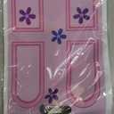 GaofanWai 50PCS Monster Party Favor Bags for Kids, Purple Pink Goodies Candy Treat Plastic Bags Bulk with Handles, Monster Party Decorations for Boys and Girls 1st 2nd Birthday Baby Shower Supplies