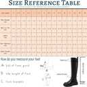 Women's Knee High Boots Fashion Platform Lug Sole Tall Riding Boots Comfortable Stretch Calf Dress Long Boots (8, Brown)