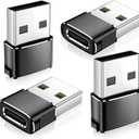 USB to USB C Adapter,Type-C Female to A Male Charger Converter for iPhone 17 Charger,iWatch Ultra SE 9 10,iPhone 17 Pro Max 16 15 12,Samsung S25,AirPods,iPad,Car,PS4