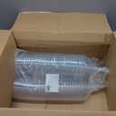 Prestee 50 Clear Plastic Margarita Glasses, 12oz - Heavy Duty Margarita Glasses Disposable for Cinco de Mayo Party Decorations, Taco Party, Plastic Cocktail Cups