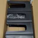 Cup Holder Lid Dispenser with Straw Organizer,4 Compartment 7 Adjusting,Disposable Paper Cup Storage Organizer for Breakroom Countertop Coffee Station Bar Restaurant Beverage Kitchen Coffee Truck