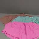 6 Pcs 2 in 1 Flowy Running Shorts with Pockets Butterfly Gym Shorts Summer Women Workout Yoga Small