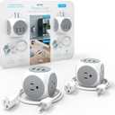 Atomi Power Cube 2-Pack  3AC Outlets + 3 Smart USB Ports + 5-ft. Cable