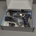 KMM Handheld Car Vacuum Cleaner, 16000PA Air Duster & Vacuum Cleaner, 120W High Power Hand Held Vacuum Cordless, Portable Vacuum Rechargeable with Multi-Nozzles & LED Light for Car, Home, Pet, Office (Blue & Black)