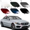 Front Bumper Tow Hook Cover Towing Eye Cap Trailer Cover Fit For Mercedes-Benz W205 C-Class Sedan C300 C400 C43AMG 2015-2018(Only Applicable To Sports Models)A2058850724 (Unpainted, Right Side)
