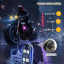 Upgraded 4PCS Wireless LED Strobe Lights for Car, 8 Colors Interior Car Lights with Remote Control, USB-C charging Warning Light for Car Motorcycle Drone Bike Decor