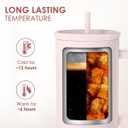 Gift for Aunt - Best Aunt Stainless Steel Tumbler with Handle, Travel Coffee Mug for Moms - Aunts Gifts for Birthday Christmas Mothers Day, 40oz