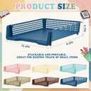 Weysat 12 Pcs Turn in Trays, Classroom Paper Tray, Morandi Tones, Narrow