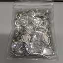 TANOSII Sew on Rhinestones 100 PCS Mixed Shapes Glass Rhinestones Sew on Crystal Gems Mental Flatback with Silver Claw for Jewelry Crafts Clothes Shoes Costume Garment White Type 1
