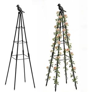 Garden Trellis, Support Plant Stand for Climbing Plants Outdoor and Indoor Trellis, Potted Plants Flowers Vegetables and Vines, Tomato Cage Tower - 1 Pack