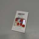 Valentine's Day Press on Nails Short Square Fake Nails with Red Hearts Design Glossy Full Cover Red Glue on Nails Reusable Silver Lines False Nail Cute Acrylic Nail for Women Girls Manicure 24Pcs