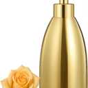 304 Stainless Steel Soap Dispenser 16oz Rust-Proof Liquid Soap Pump Bottle for Kitchen or Bathroom Countertop Hand Dish Lotion Leak-Proof (Polished Gold)