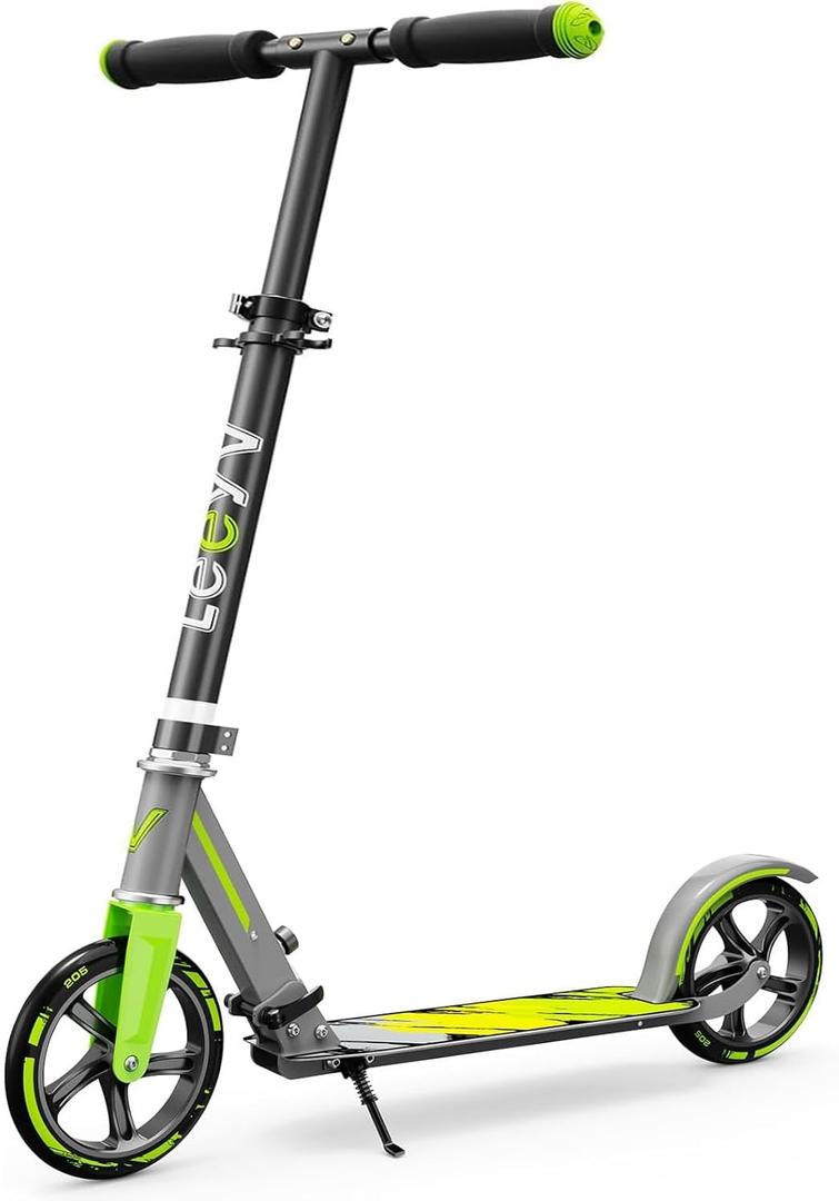 Scooter for Kids 612 & Adults, Max Load 240 LBS, Adjustable Height,Lightweight 2-Wheel, Foldable Kids Scooter with Big Wheels (Green) Scooter for Kids 612 & Adults, Max Load 240 LBS, Adjustable Height,Lightweight 2-Wheel, Foldable Kids Scooter with Big Wheels (Green)