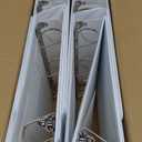 3 Ring Binder 2 Inch, ViVin Sturdy 2"-Slant D Ring Binder with 2 Interior Pockets, Clear View Cover, PVC-Free, Fits 500 Sheets of US Letter Size Paper (6 Pack, White)