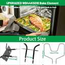 WB44K5018 Bake Element, Compatible with G/E Kenmore Electric Wall Oven, Replacement Heating Element Replaces 260846, AP2030974, PS249254, EAP249254