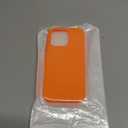 DOMAVER Case for iPhone 16 Pro 6.3'' Case Smooth Liquid Silicone Soft Gel Rubber Microfiber Lining Cushion Cover Shockproof Protective Phone Cases Compatible with iPhone 16 Pro-Orange