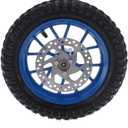 Mini Pocket Bike Tire, Rubber Front Wheel Tire 12.5x2.75in Disc Brake Sprocket Bolts for 2 Stroke Mini Dirt Bike (Blue)