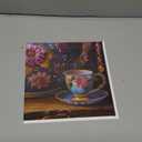 Vintage Teapot Puzzles for Adults 1000 Pieces, Larkipuzz Teacup Jigsaw Puzzles Flower Beaded Art, Hard Difficult Tea Time Theme as Home Decor