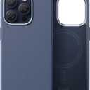 JETech Slim Case for iPhone 15 Pro 6.1-Inch Compatible with MagSafe, Soft TPU Anti-Scratch Shockproof Phone Cover with Leather Texture Design, Non-Leather (Blue)