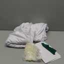 10x10FT White Curtains for Parties White Fabric Curtain Backdrop Wedding Ceremony Party Home Window Decorations 5ft x 10ft, 2 Panel KUNS053 (09#)