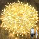 240LED 88Ft Connectable String Lights Indoor Outdoor Clear Wire | Warm White Christmas Lights | Twinkle Fairy Light Plug in with Timer for Bedroom Classroom Wedding Tree Patio Decor