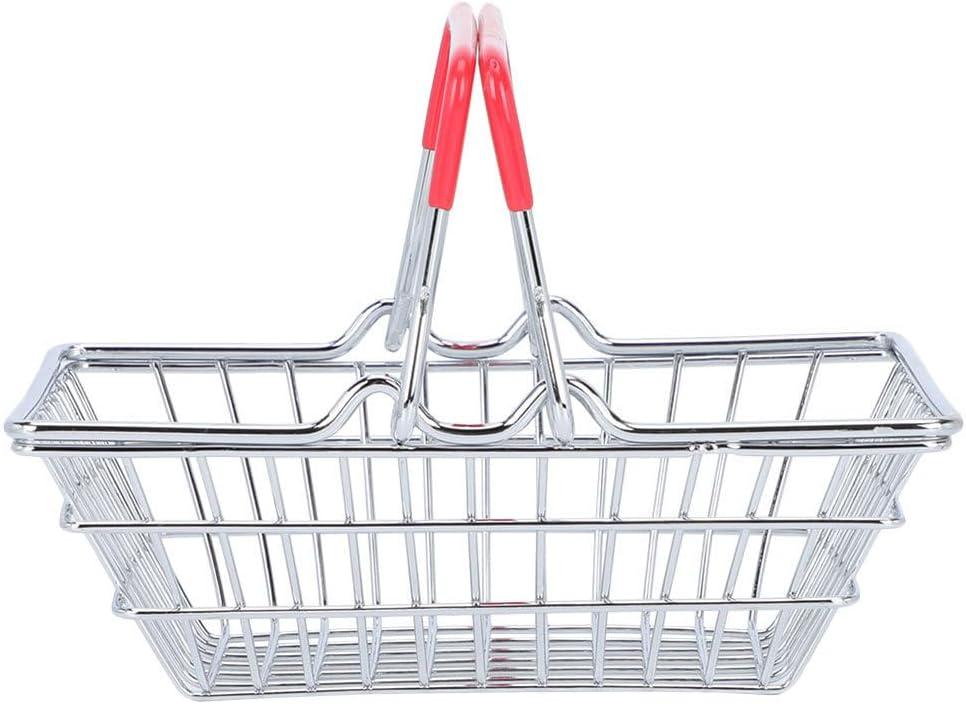 BESTOYARD Mini Shopping Basket for Toys & Accessories - Metal, Stainless Steel