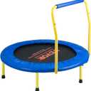 VEVOR 3FT Trampoline 36" Indoor/Outdoor for Toddlers, Foldable Mini Baby With Foam Handle, Recreational Birthday Gift
