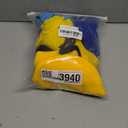 6 Pcs Women's Halloween Costume Accessories Set, Goggles/Yellow Beanie/Blue Dress/Blue Suspenders/Gloves/Yellow Stockings