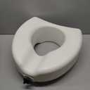 Medline Elevated Toilet Seat Riser W/Microban Antimicrobial Protection for Seniors, Adults & Handicapped  350 Lbs. Capacity, White