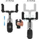 Car Phone Holder Mount, Rear View Mirror Phone Holder, Rotatable and Retractable Phone Holders for Your Car Compatible with iPhone Samsung All 4-7 Inch Cell Phones