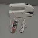 Handheld Sewing Machine for Beginners, Portable Mini Sewing Machine with Two Speed Modes, Easy to Operate and Fast Stitch Suitable for Clothes, Fabrics and Quick Home Repairs (White)