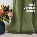 BGment Sage Green Velvet Curtains 108 Inches Long, Super Soft Room Darkening Thermal Insulated Soundproof Back Tab and Rod Pocket Curtains for Bedroom/Living Room, Set of 2 Panels, 52 x 108 Inch
