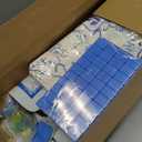 179 Pcs American Mahjong Tile Set with Carrying Bags,Blue Floral, 1.18 x 0.91 x 0.51 inches
