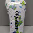 CREVENT Minky Baby Blanket for Boys, Soft Plush Receiving for Newborns - Giraffe 30x40 Inches (Light Blue)