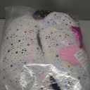 Happy Nappers Pillow & Sleepy Sack- Comfy, Cozy, Compact, Super Soft, Warm, All Season, Sleeping Bag with Pillow- Medium 54” x 20”, Shimmer Unicorn