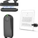 CoBak Remote Control Page Turner for Kindle Paperwhite Ipad Reading Kobo Comics/Novels Tablets Taking Photos Camera Video Recording Remote Triggers, Ultra-Long-Lasting Page Turner (Single Button (Forward), Black)