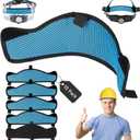 10 PCS Hardhat and Safety Helmet Sweatband, Flame-Resistant, Unique cat-Head Design,Sweat Bands Washable Reusable Hard Hat Sweatband Liners, Preventing Bulkiness Hard Hat Accessories