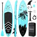 SUP Inflatable Stand Up Paddle Board 10'6" Ultra-Light Thick Paddleboard for All Skill Levels ISUP Paddle Board with Accessories, 10/6 Inflatable Paddle Boards for Adults & Youth