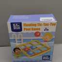 TicTac Shot Pool Toys Games Set- Tic-Tac-Toe Inflatable Pool Toy with 10 Balls - for Adults Teens Kids 2-10 Players (Orange)