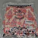 Gardenwed Women's Floral Print Maxi Dress, Spaghetti Strap Smocked Bodice A-Line Sundress with Pockets Size M