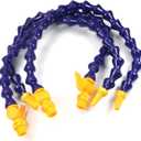 Auniwaig 3PCS G1/ 4-Inch Thread Water Oil Coolant Hose Pipe Plastic, Round Nozzle Flexible, Adjustable Flexible Cooling Tube 400mm Length with Valve for Hydraulic Machinery/ Water Cooling System