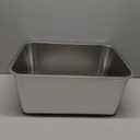Kichwit Large Stainless Steel Cat Litter Box with High Sides, Metal Litter Pan for Cat, Non Stick Smooth Surface, Easy to Clean (17.5" L x 13.5" W x 7.9" H)