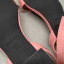 Women's Ankle Strap Sandals, Low Block Heel, Open Toe Summer Dress Shoes with Buckle Closure 41 Patent Pink