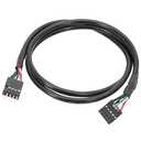 FDXGYH USB Header Extension Cable Black USB 2.0 9-Pin Male to 9-Pin Female Internal Motherboard Header Cable