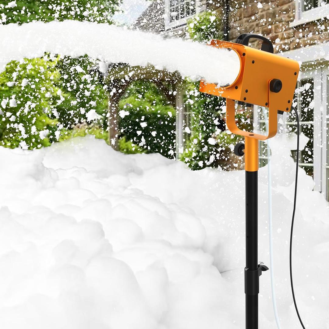 1000W Foam Machine for Party, Foam Party Machine 24m Spray Distance, AC110V Foam Machine with Water Pump, 4-Position Adjustable Tripod Stand, Outdoor Foam Party for Kids Backyard Birthday