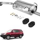 Rear Exhaust Muffler Compatible with 2002-2006 Honda CR-V 2.4L CRV2