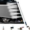 Radiator Cleaning Wand: 47"/39"/32"/24" Selectable Length | Max 4500 PSI with 360 Swivel Quick Coupler & Embedded Punched, Pressure Washer kit for Car/Truck, Condensers & Heavy Machinery